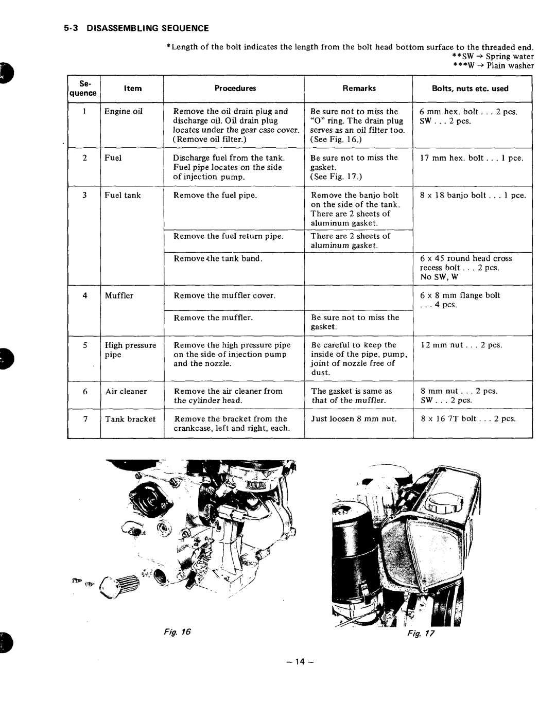 Subaru Robin Power Products DY30, DY35, DY41 manual 3DISASSEMBLING Sequence, Pcs 