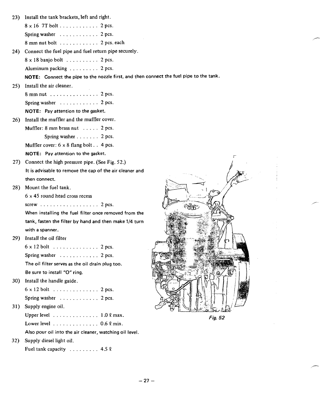 Subaru Robin Power Products DY35, DY41, DY30 manual Mm nut . . . . . . . . . . . . . . .2 pcs 