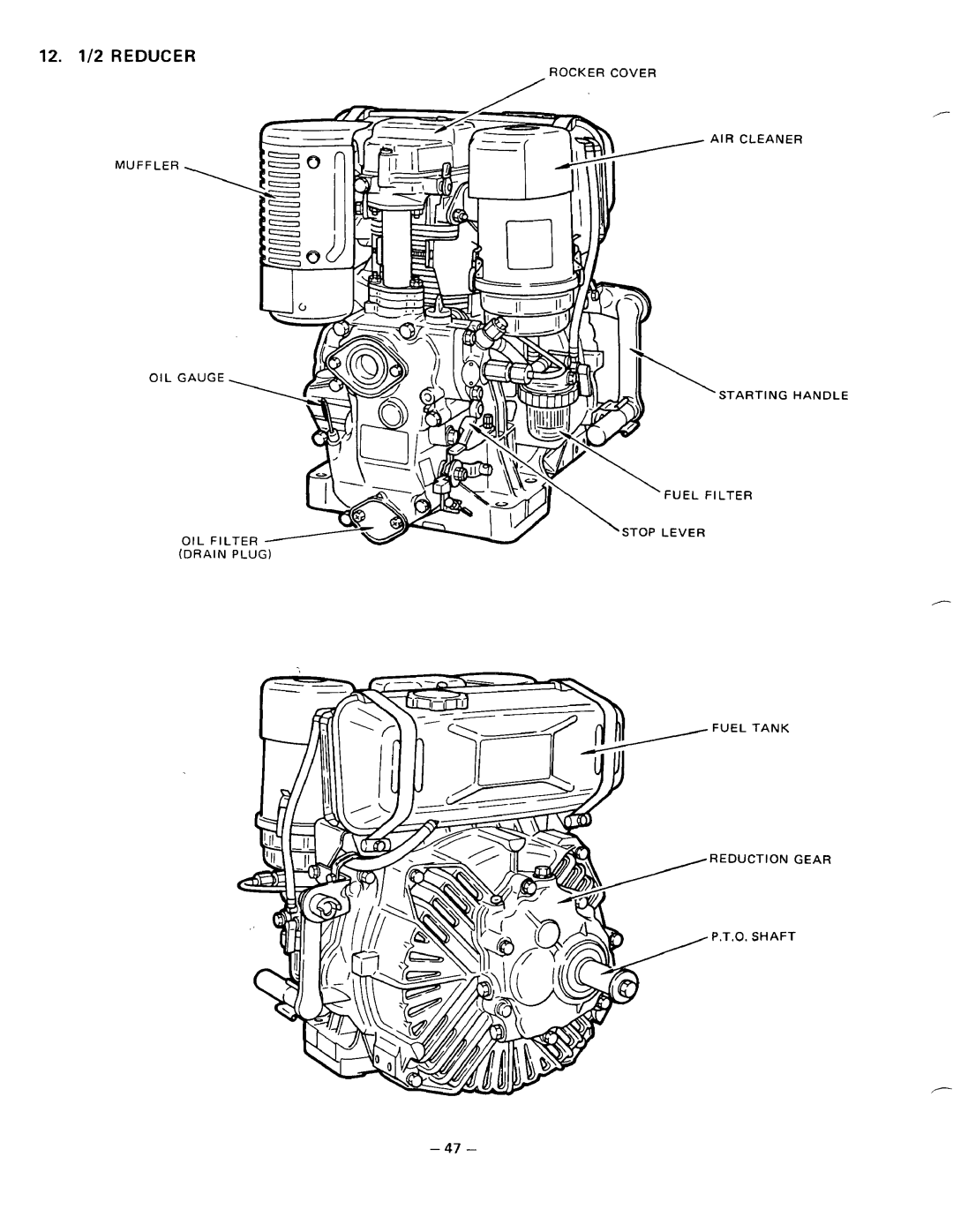 Subaru Robin Power Products DY30, DY35, DY41 manual 12 /2 Reducer 