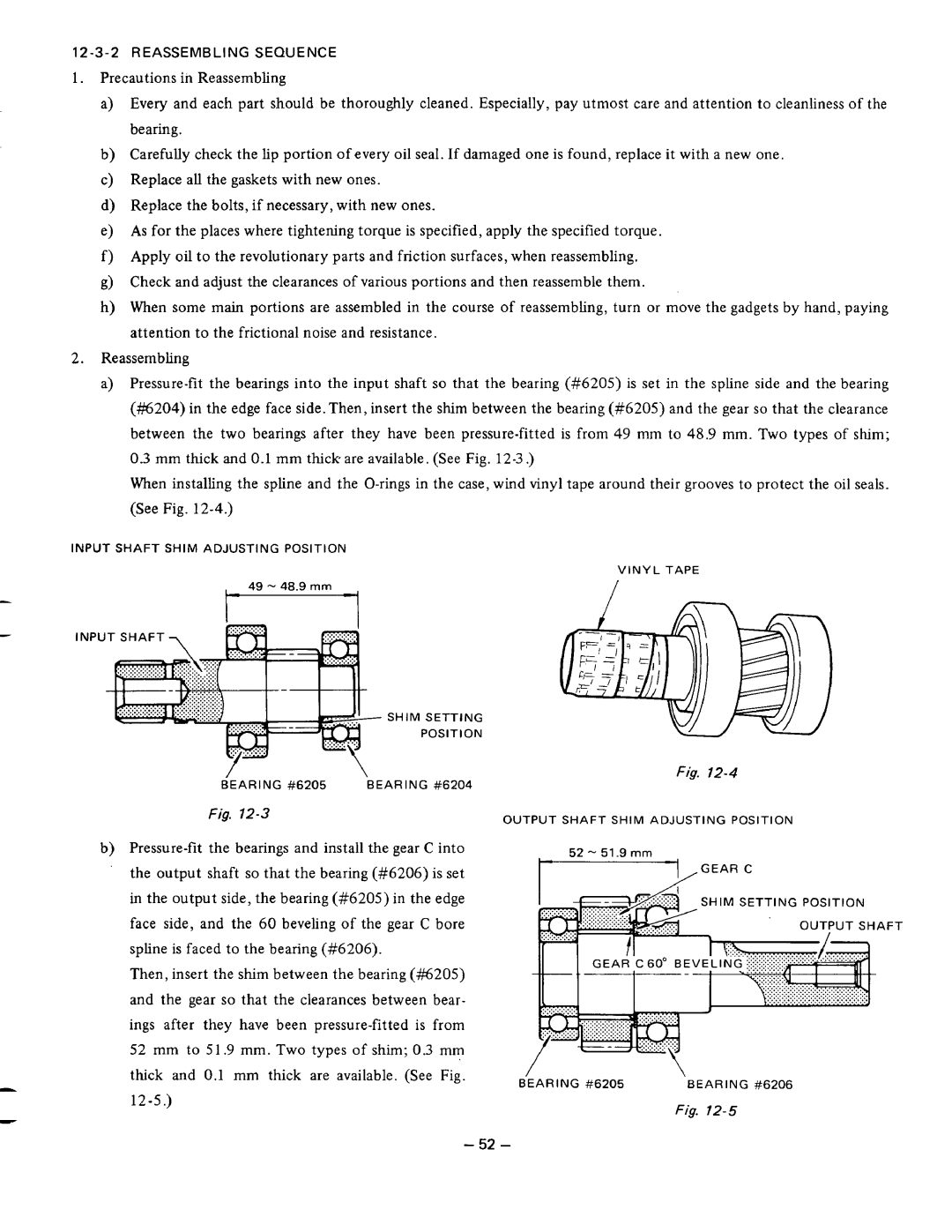 Subaru Robin Power Products DY41, DY35, DY30 manual 12-5 