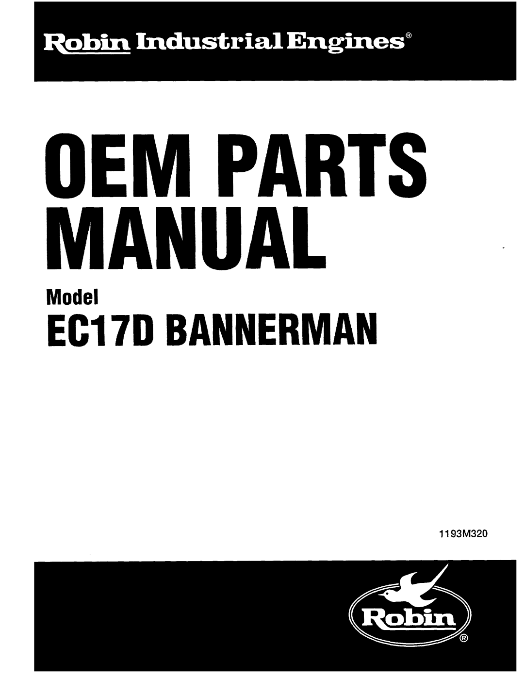 Subaru Robin Power Products EC17D manual 