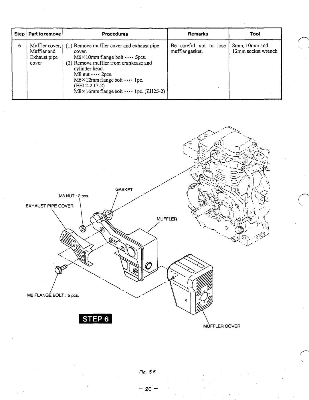 Subaru Robin Power Products EH12-2, EH17-2, EH25-2 manual 1pc. EH25-2 