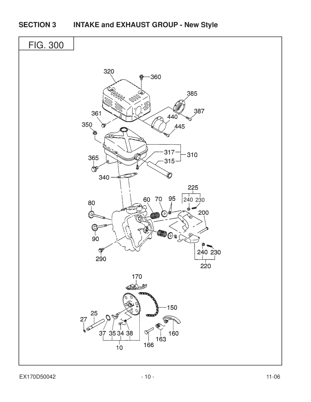 Subaru Robin Power Products EX17 manual Intake and Exhaust Group New Style 