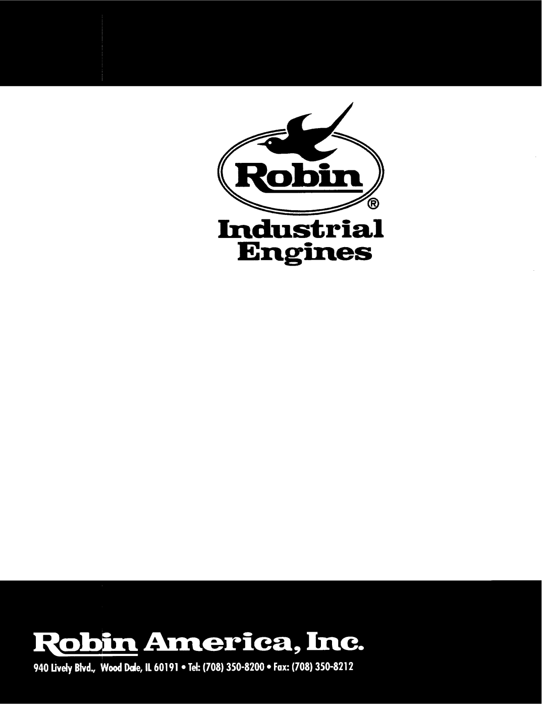 Subaru Robin Power Products EY20V, EY15V manual Industrial Engines 