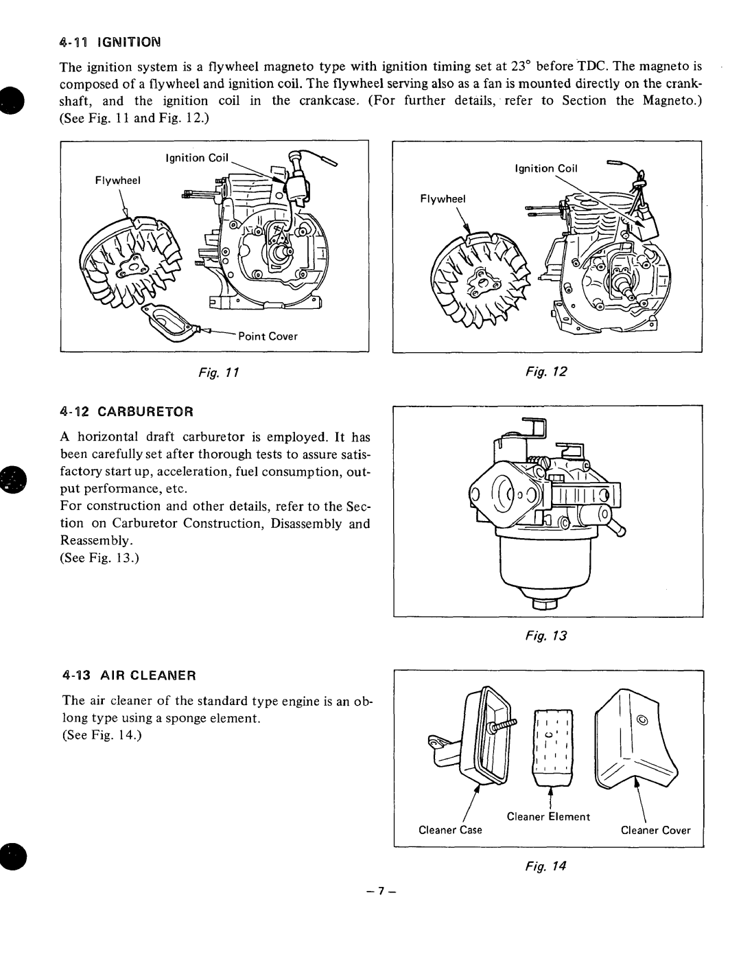 Subaru Robin Power Products EY20V, EY15V manual 111IGNITION, 112CARBURETOR 