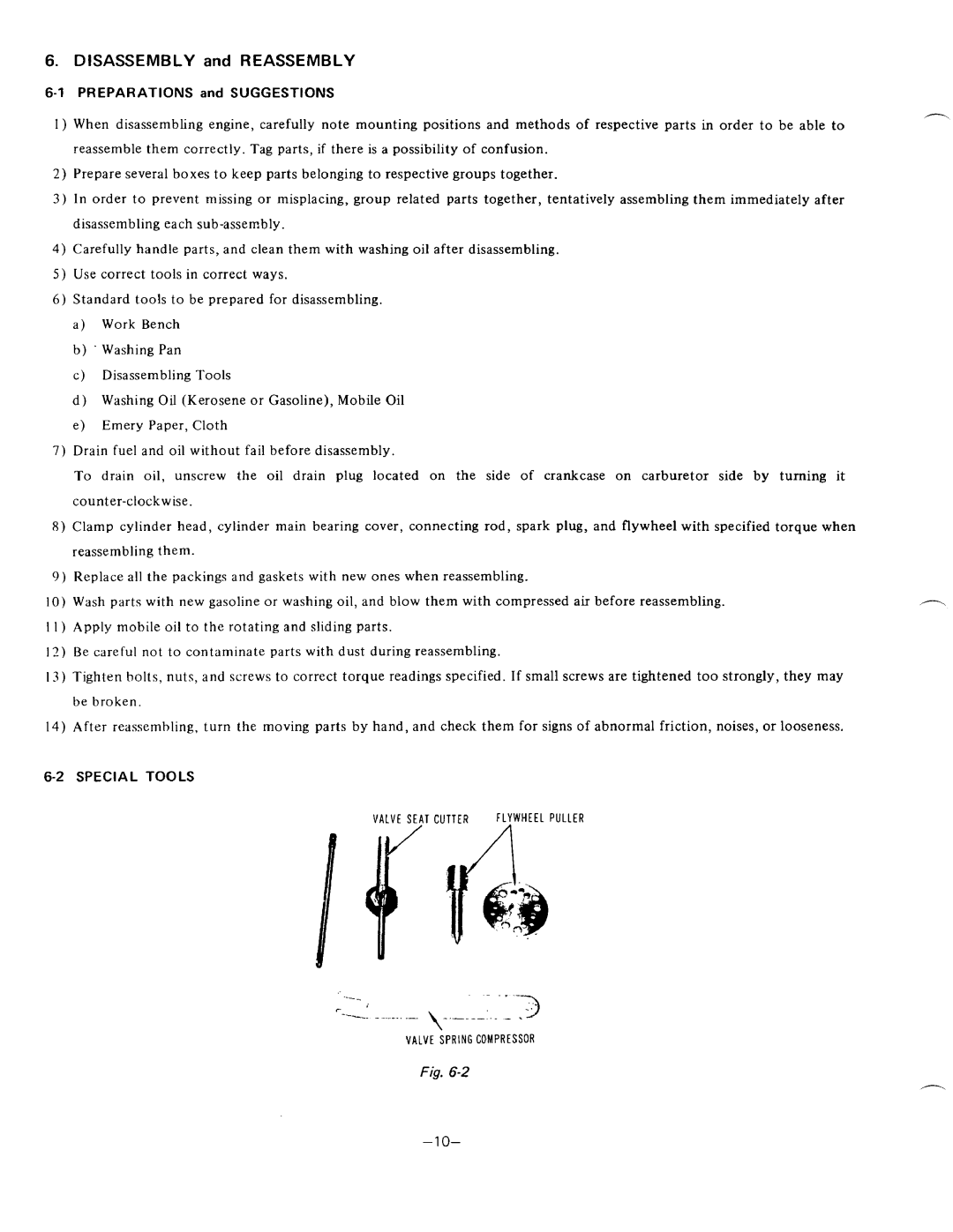 Subaru Robin Power Products EY44-2, EY33-2 manual 1PREPARATIONS and Suggestions, Specialtools 