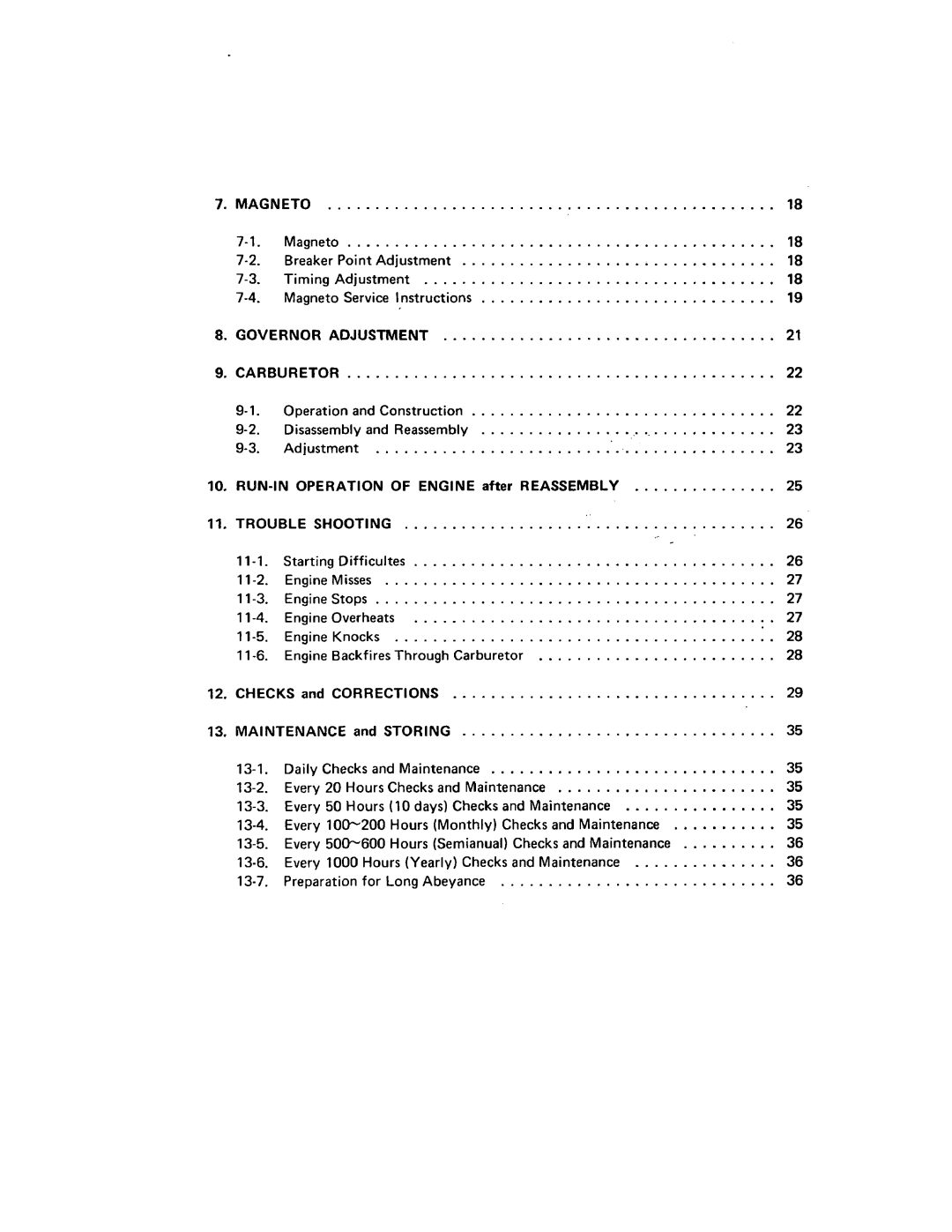 Subaru Robin Power Products EY44-2, EY33-2 manual Run-Inoperation, Troubleshooting 