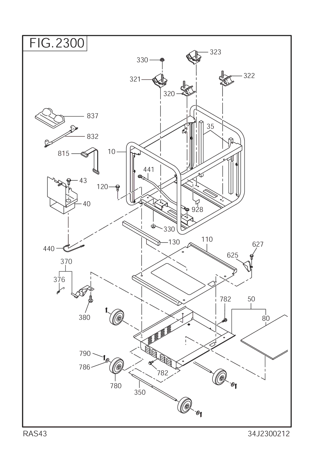 Subaru Robin Power Products P4300ie manual 34J2300212 