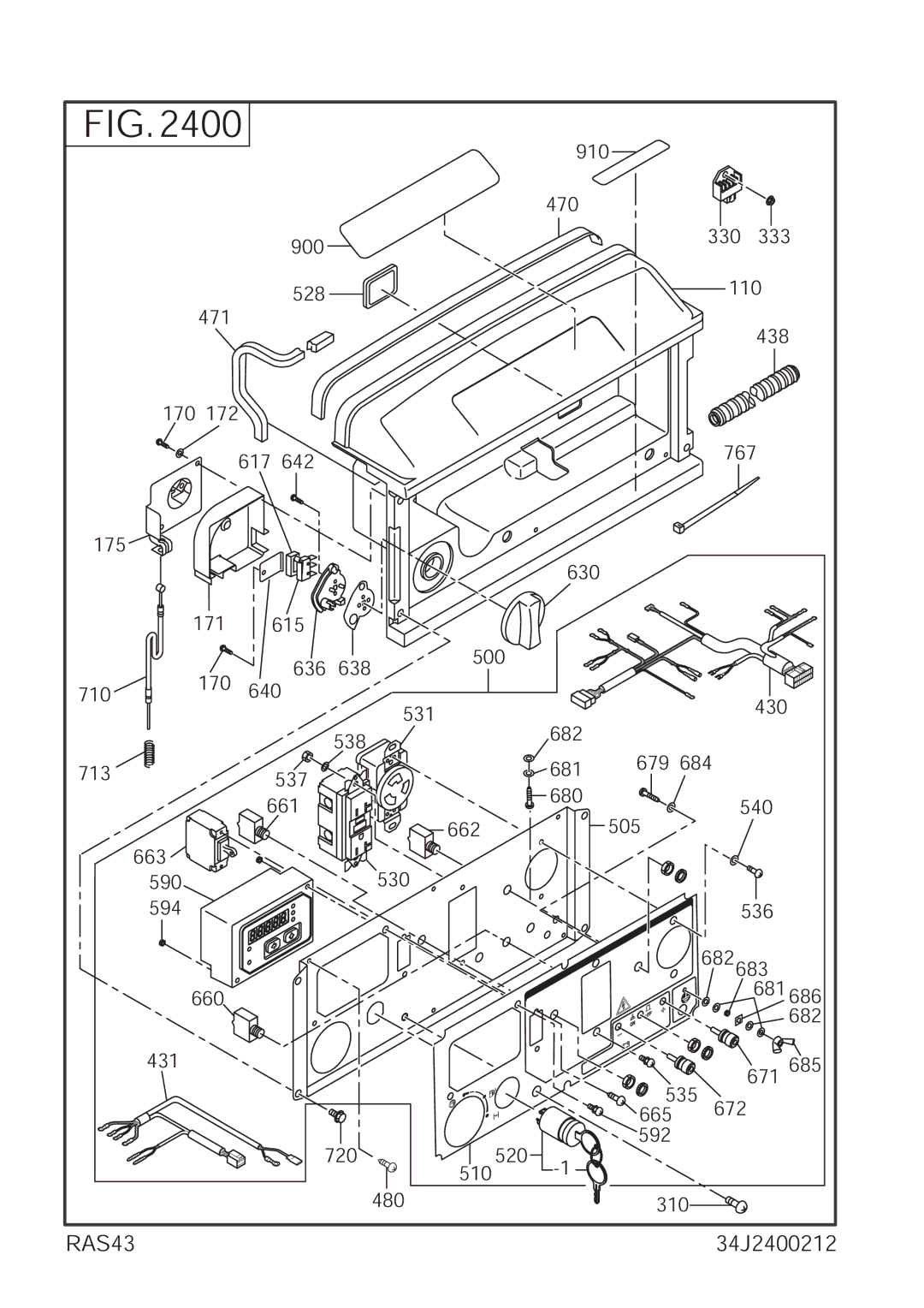 Subaru Robin Power Products P4300ie manual 34J2400212 