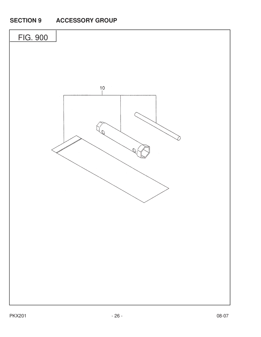 Subaru Robin Power Products PKX201 PUMP manual Accessory Group 