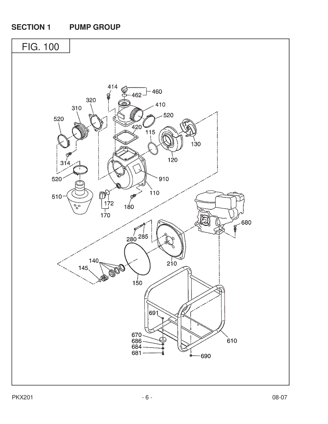 Subaru Robin Power Products PKX201 PUMP manual Section 