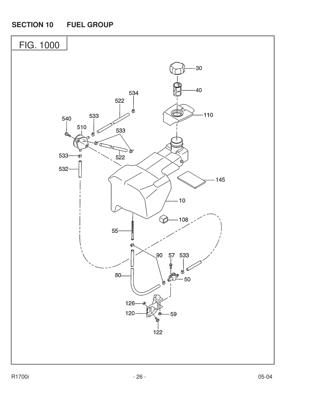 Subaru Robin Power Products PUB-GP6050 manual Fuel Group 