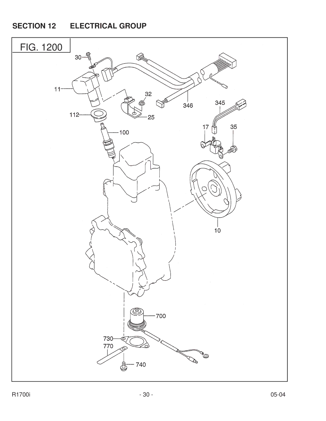 Subaru Robin Power Products PUB-GP6050 manual Electrical Group 