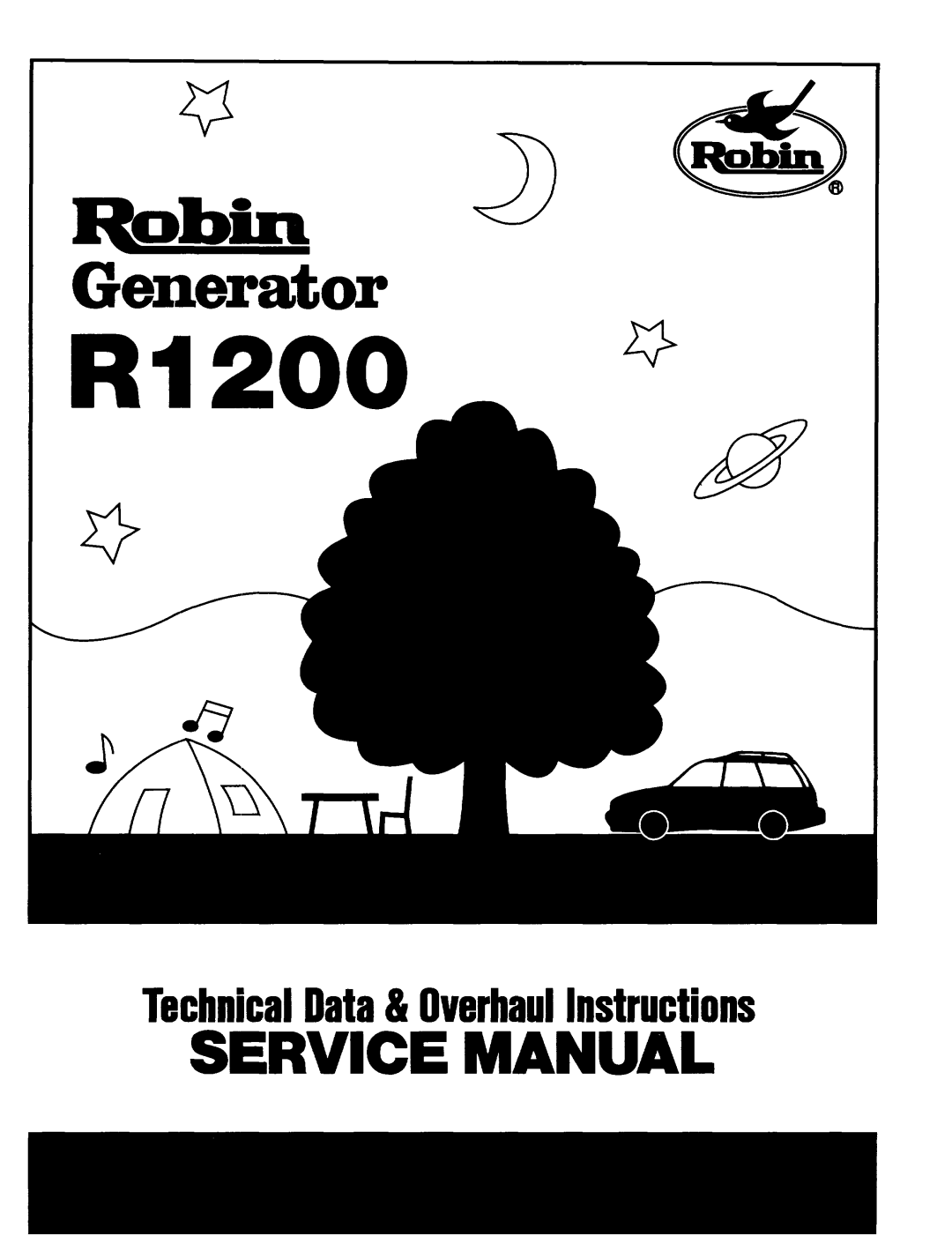 Subaru Robin Power Products R1200 service manual Rozh -J&ii, Generator, Service Manual 