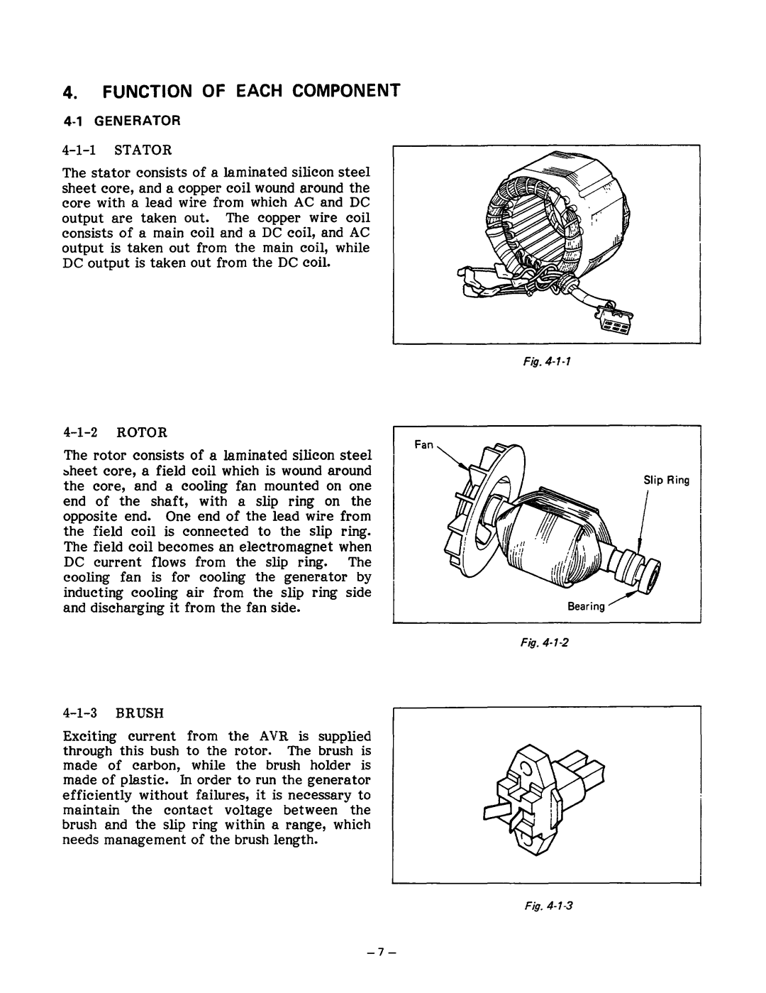 Subaru Robin Power Products R1200 service manual Function of Each Component 