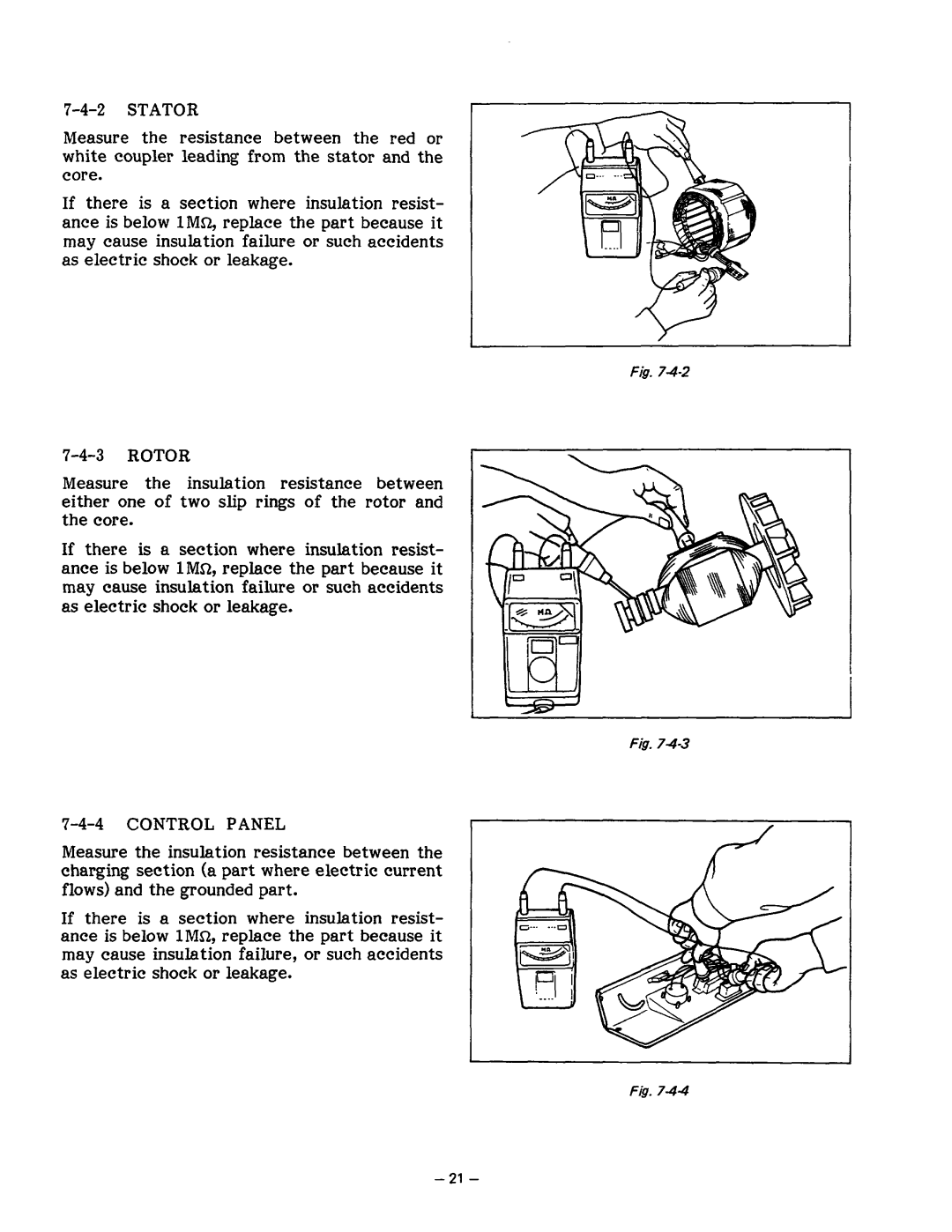 Subaru Robin Power Products R1200 service manual Control Panel 