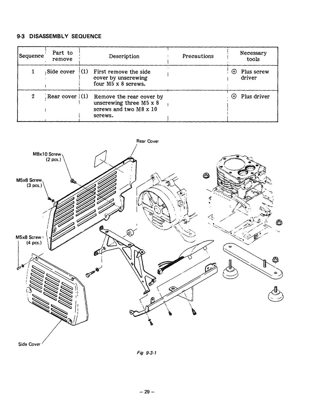 Subaru Robin Power Products R1200 service manual Precautions Tools, Driver 