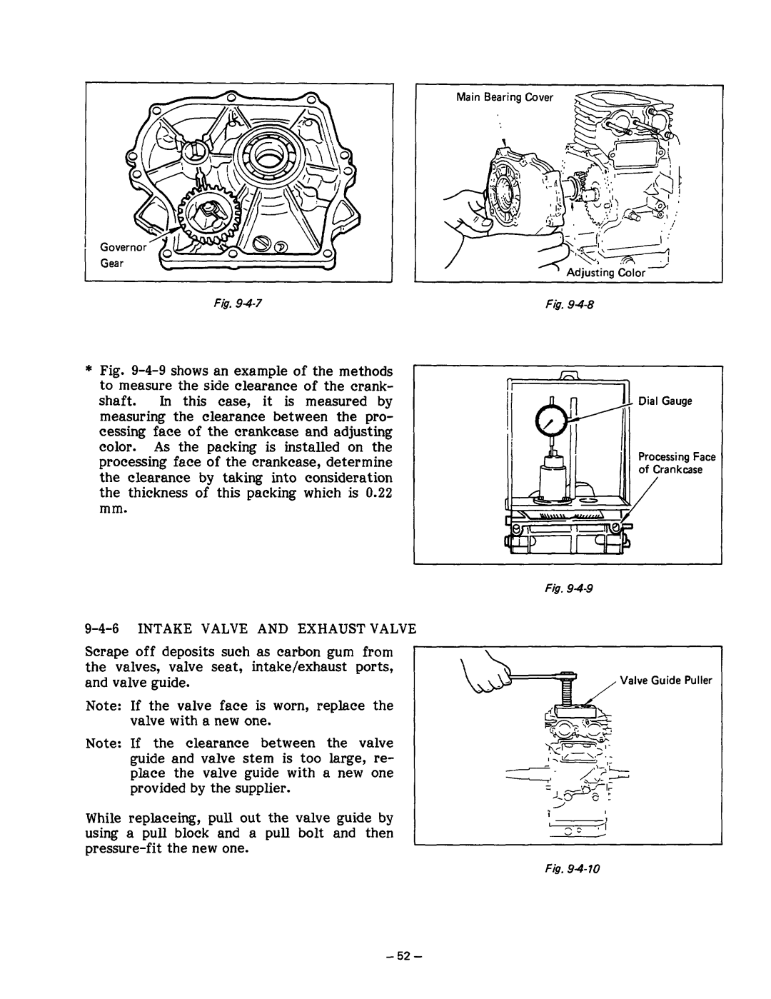 Subaru Robin Power Products R1200 service manual Intake Valve and Exhaust Valve 