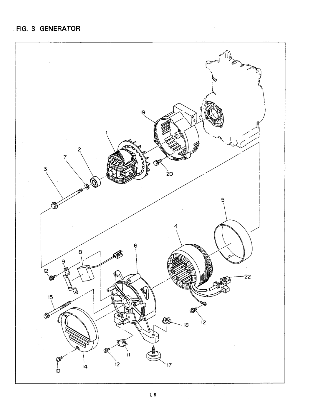 Subaru Robin Power Products R1210 manual Generator 