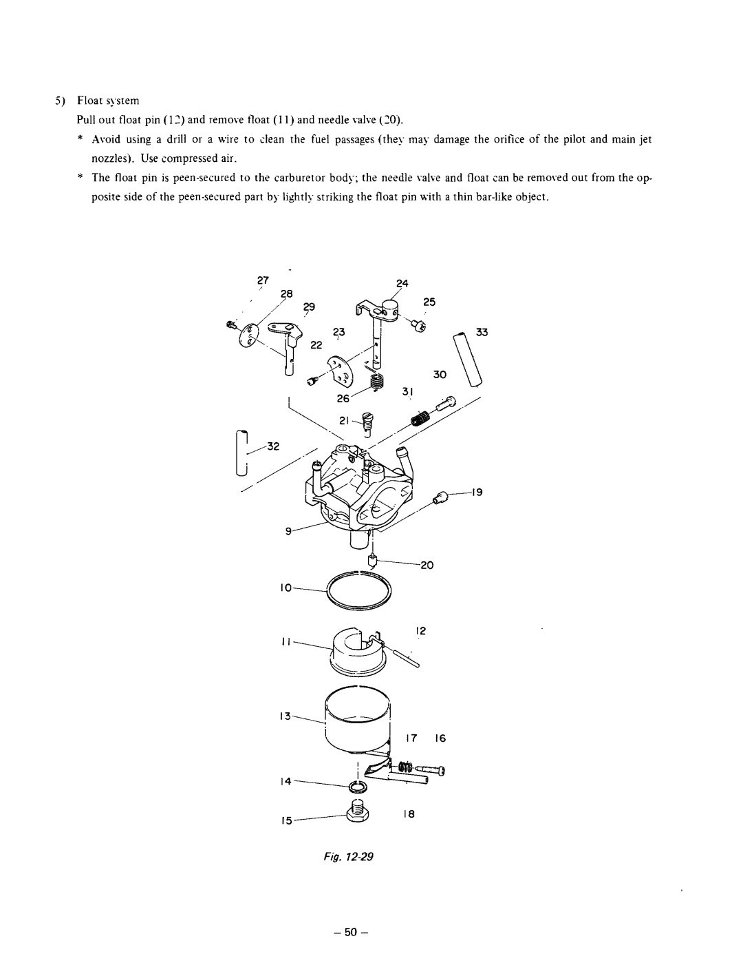 Subaru Robin Power Products R600 manual 5Float system 