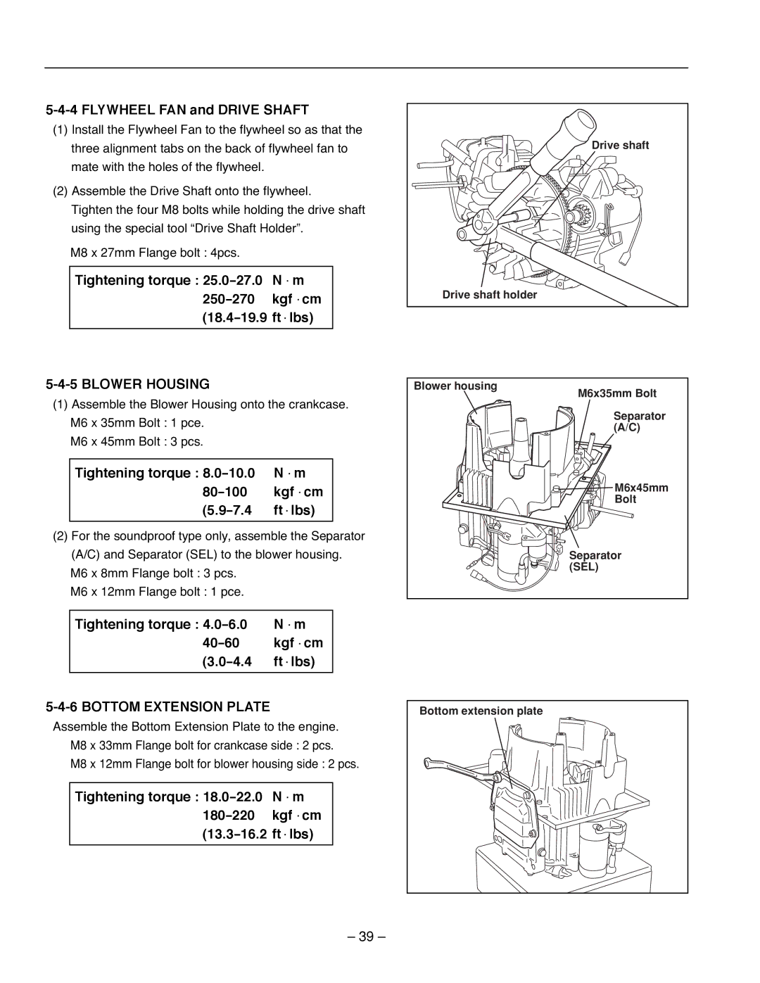 Subaru Robin Power Products RG3200IS, RG4300I Flywheel FAN and Drive Shaft, Blower Housing, Bottom Extension Plate 