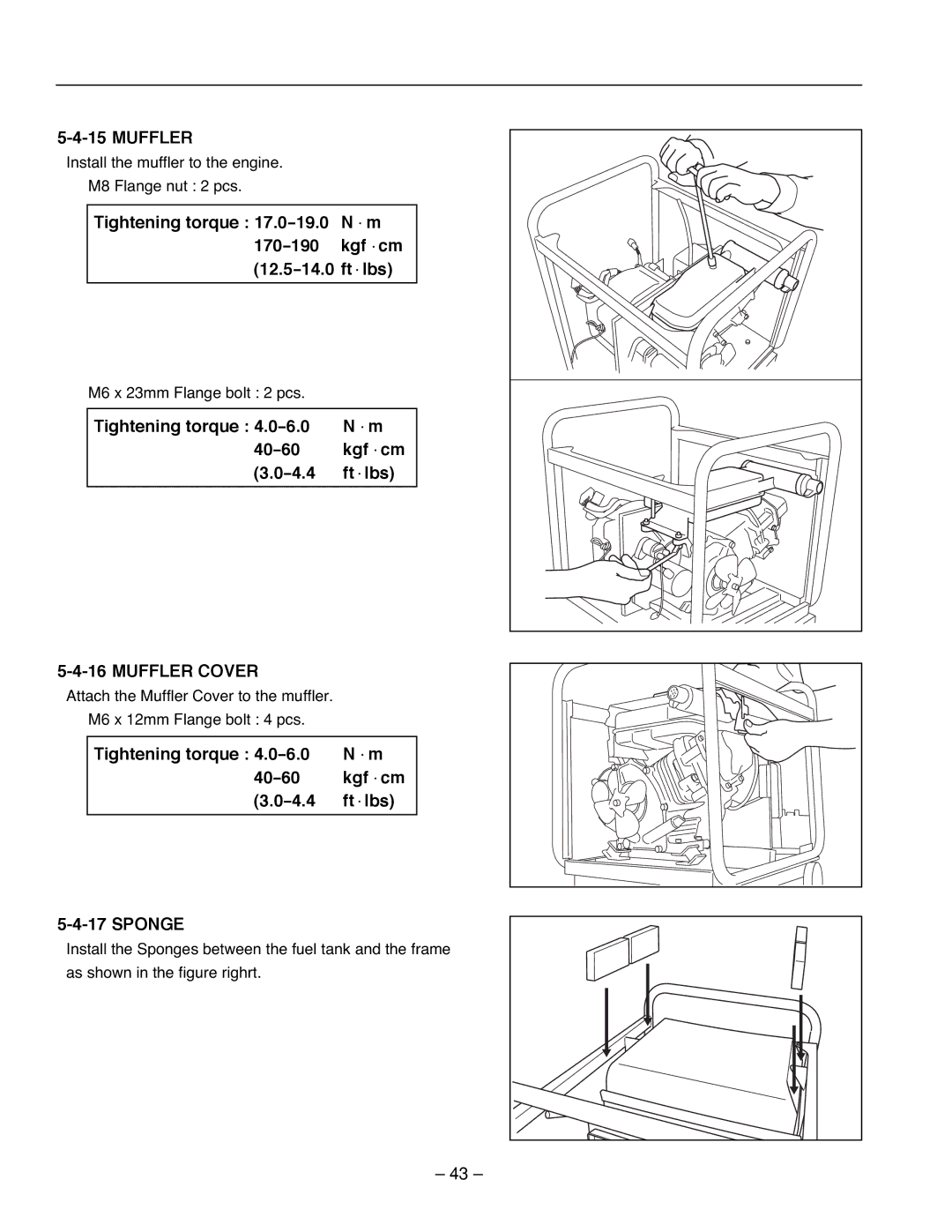 Subaru Robin Power Products RG2800IS, RG3200IS, RG4300IS service manual Muffler Cover 