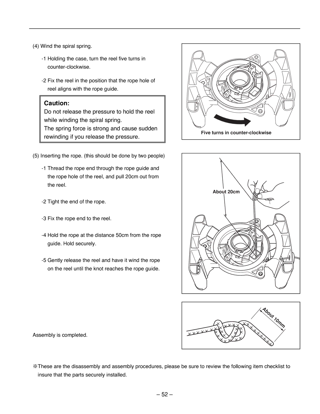 Subaru Robin Power Products RG3200IS, RG2800IS, RG4300IS service manual Five turns in counter-clockwise 