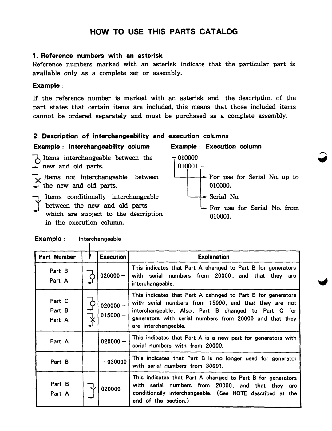 Subaru Robin Power Products RGD3700, RGD5000 manual HOW to USE this Parts Catalog 