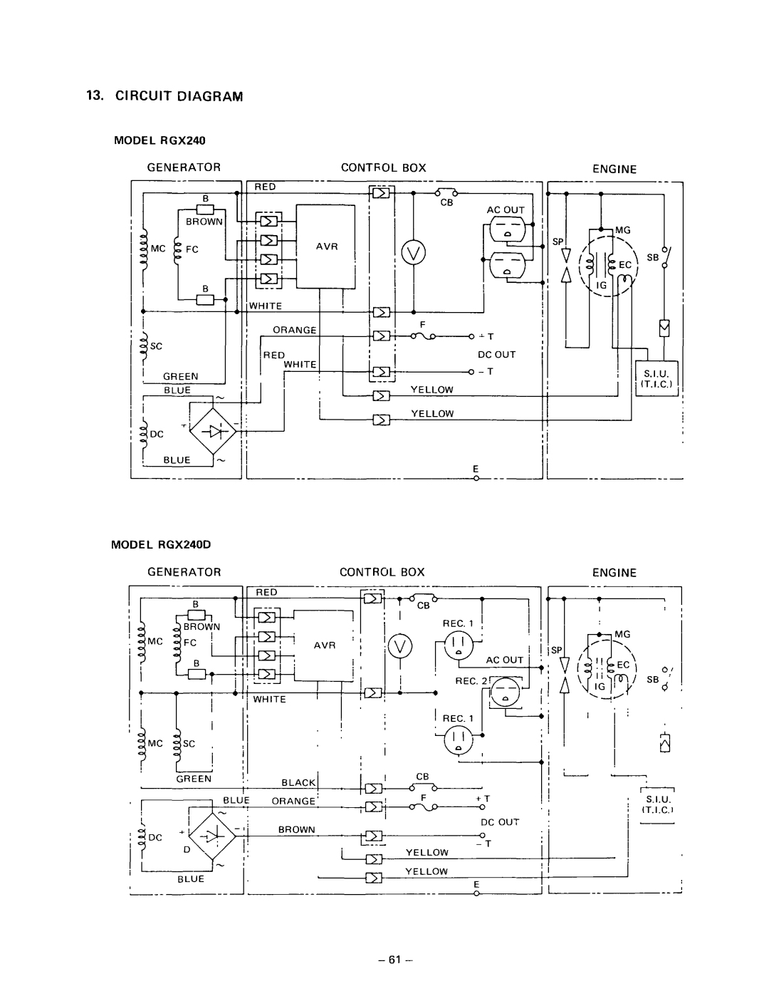 Subaru Robin Power Products RGX180, RGX240D manual I I L I l-r jj II j 