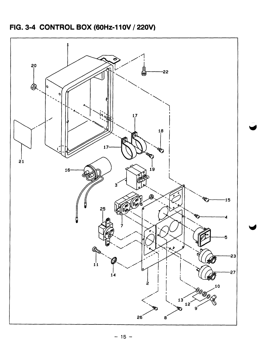 Subaru Robin Power Products RGXl810, RGX2410, RGX5510, RGX1810 manual Control BOX 60Hz-1 IOV / 22OV 