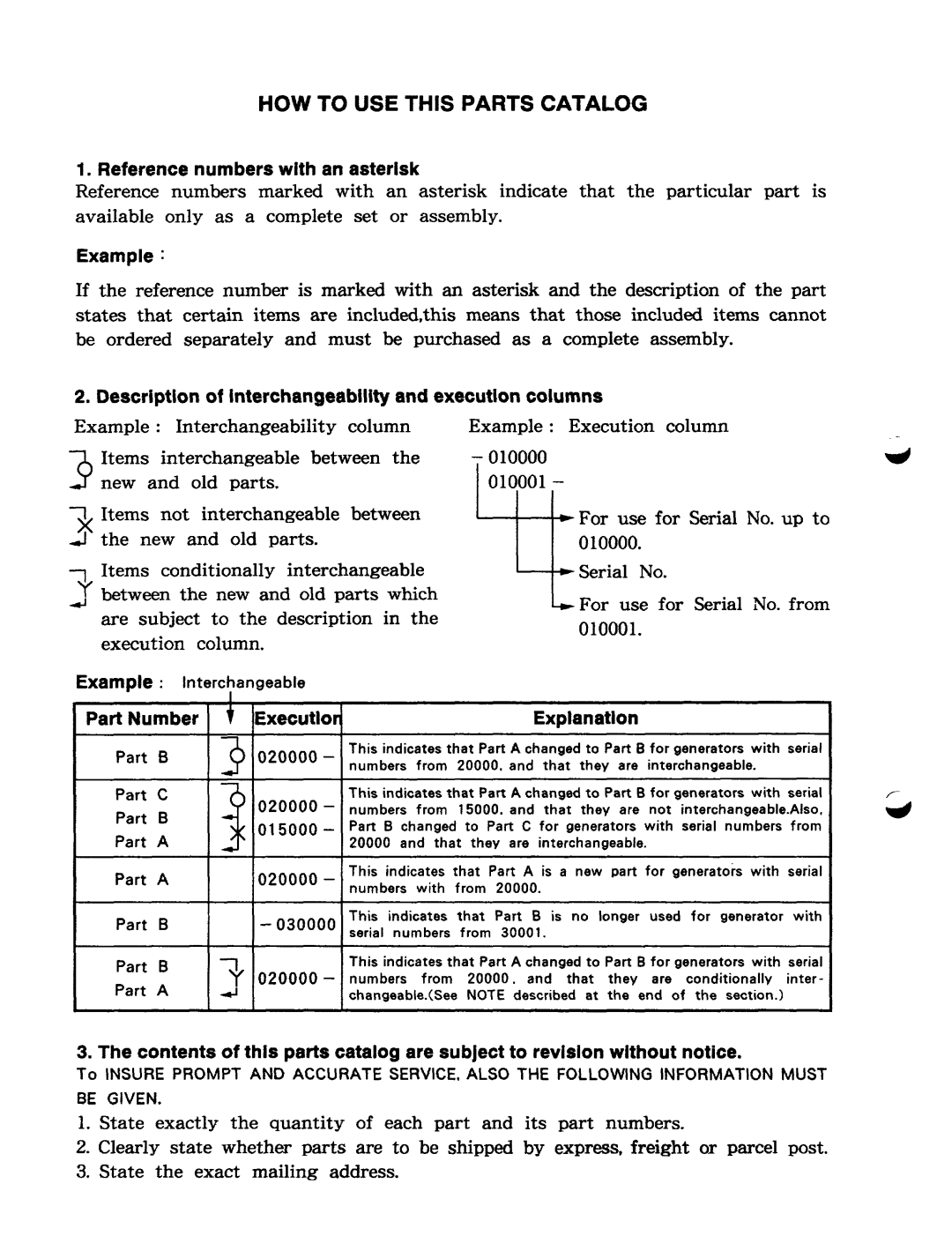 Subaru Robin Power Products RGXl810, RGX2410, RGX5510, RGX1810 manual HOW to USE this Parts Catalog 