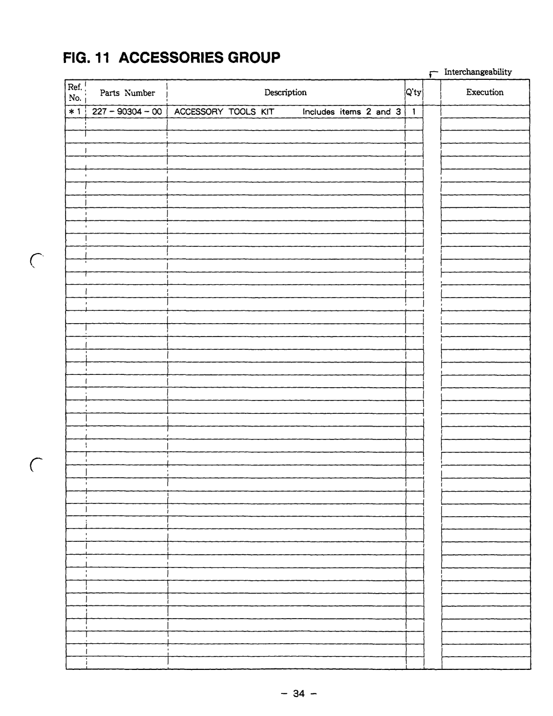 Subaru Robin Power Products RGX5510, RGX2410, RGXl810, RGX1810 manual Parts Xumber Description 