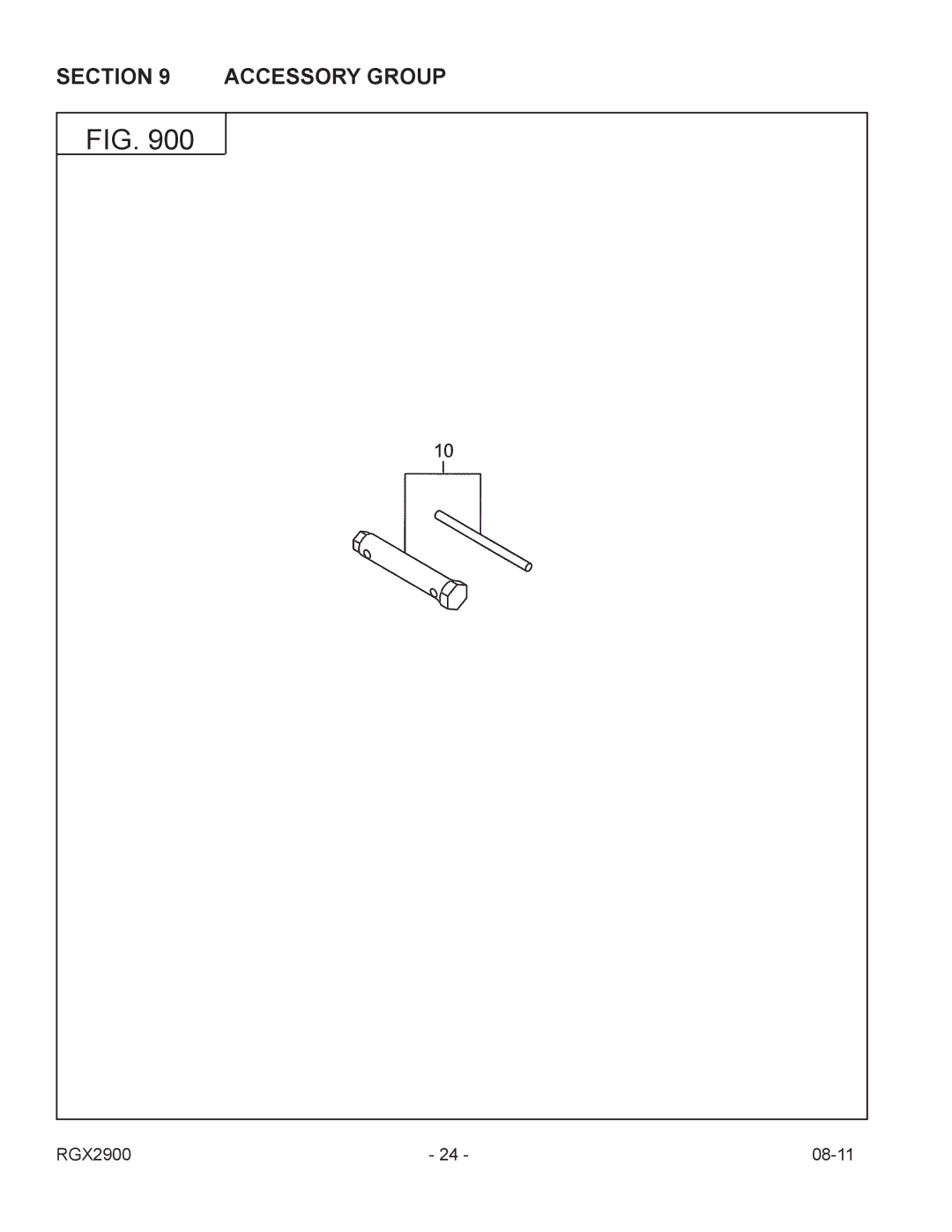 Subaru Robin Power Products RGX2900 manual Accessory Group 