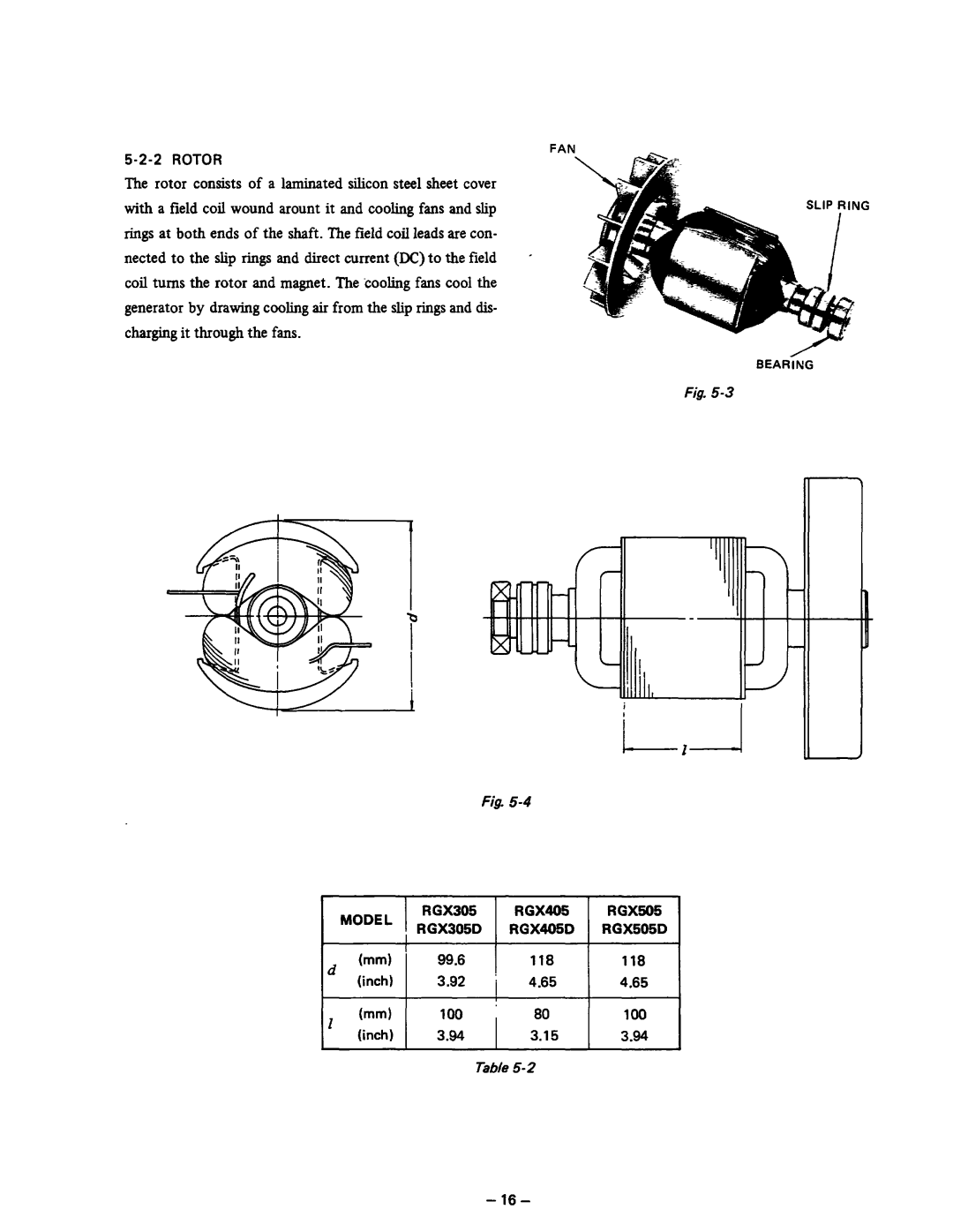 Subaru Robin Power Products RGX305, RGX305D, RGX405, RGX405D, RGX505, RGX505D manual Rotor, 99.6, Inch Bnml 100 