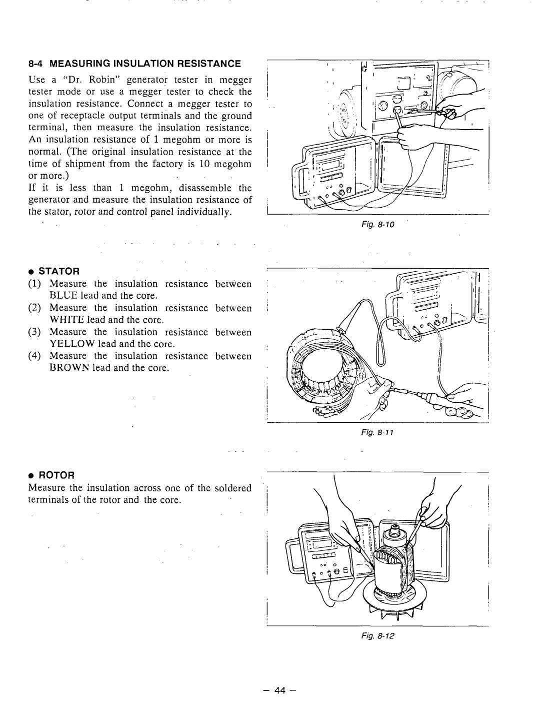 Subaru Robin Power Products RGX3510 manual 0ROTOR 