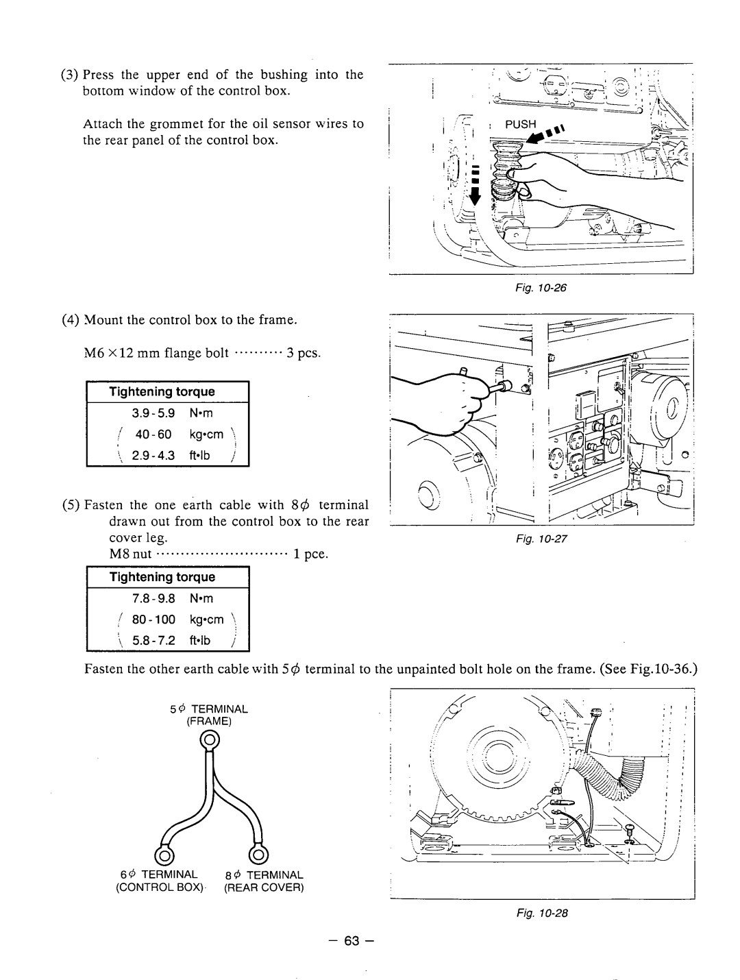 Subaru Robin Power Products RGX3510 manual M8 nut 