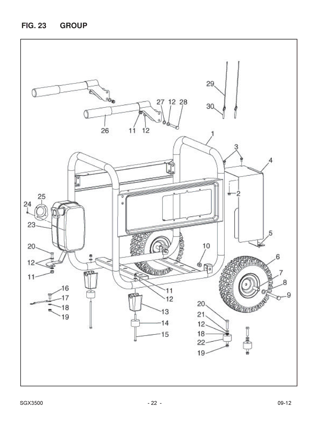 Subaru SGX3500 manual Group 