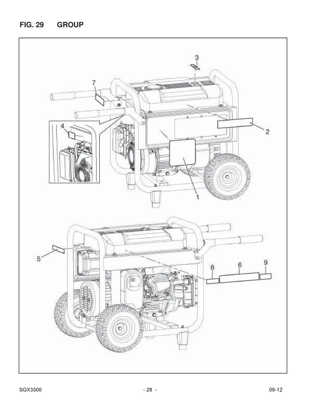 Subaru SGX3500 manual Group 