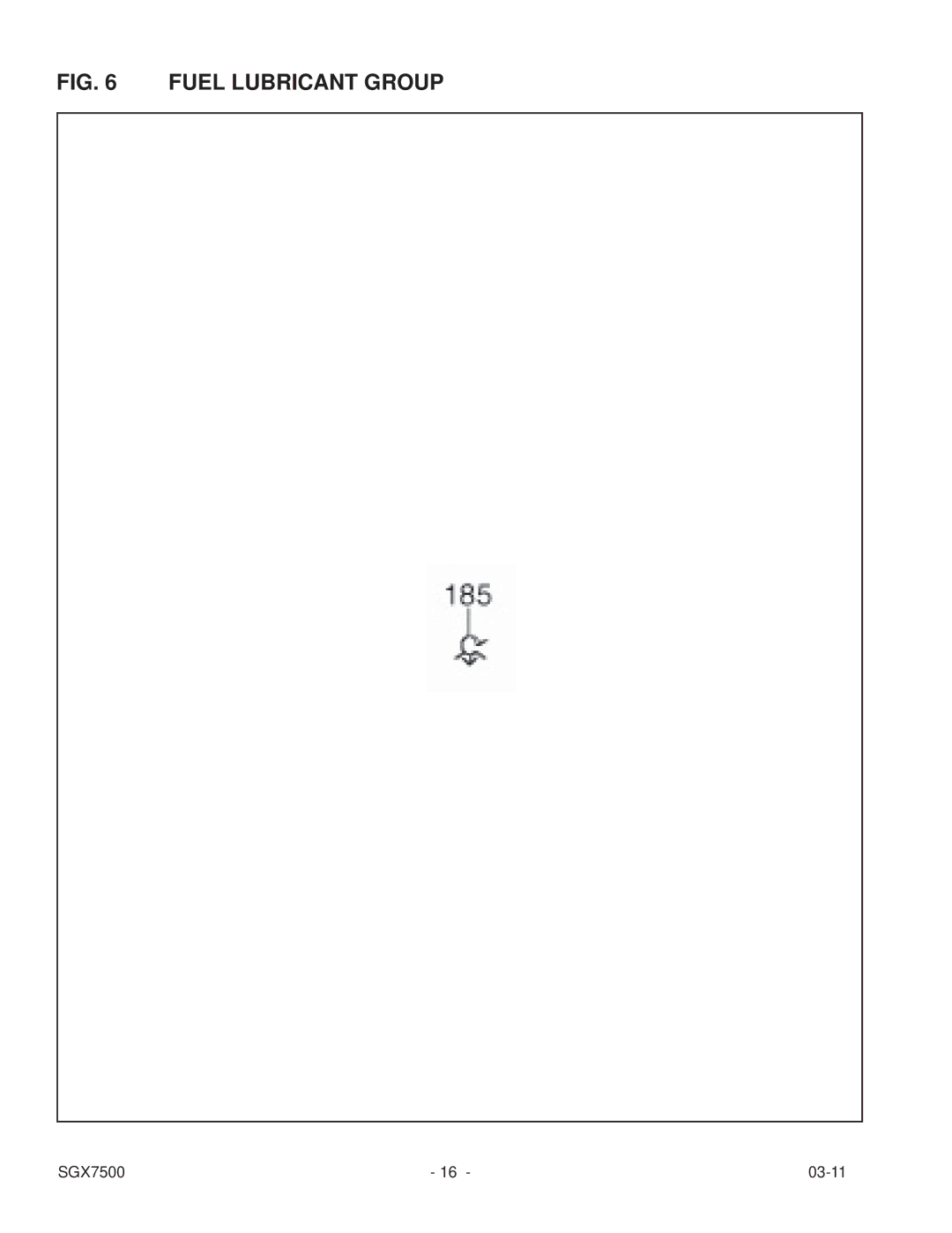 Subaru SGX7500 manual Fuel Lubricant Group 