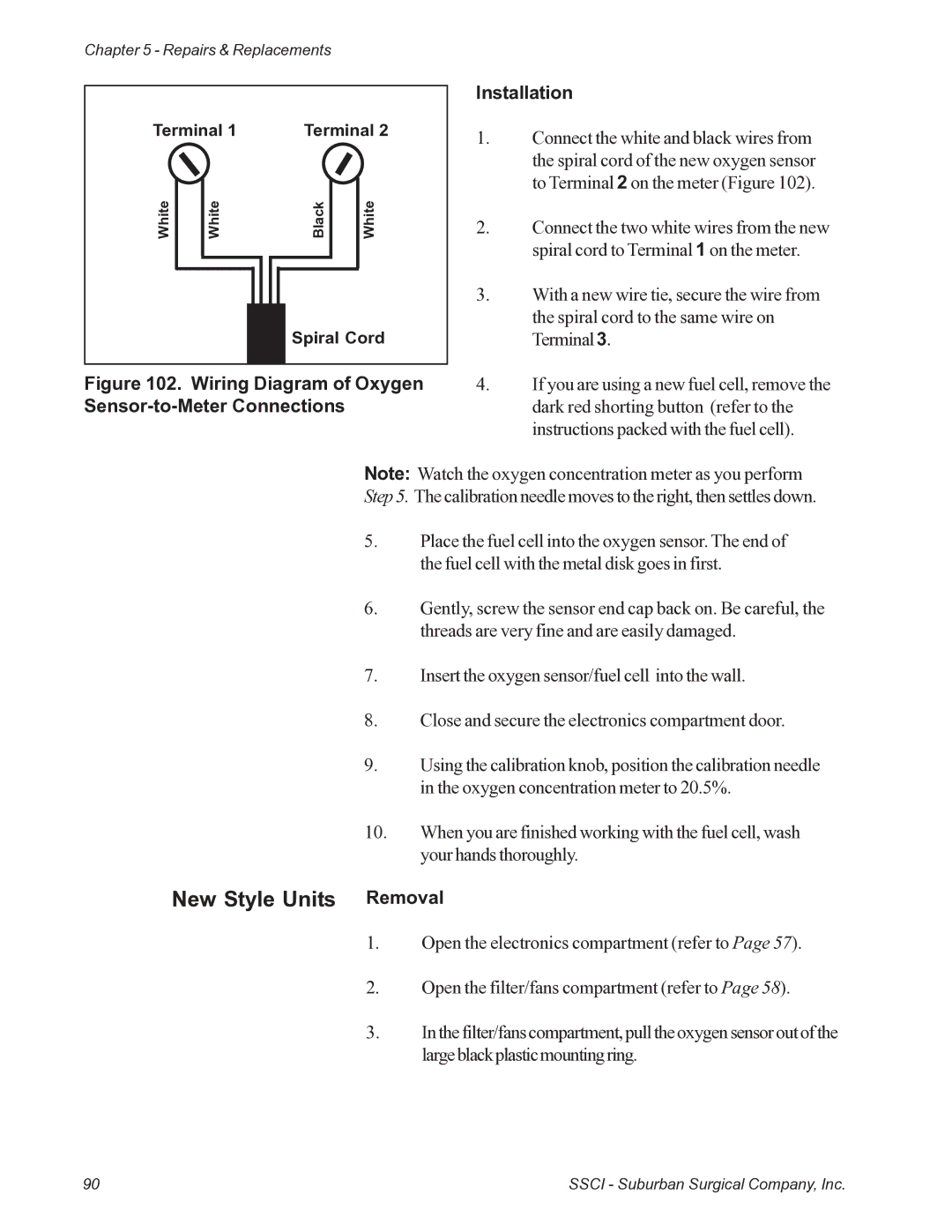 Suburban Mfg 12019-01-NGFREP manual New Style Units Removal 