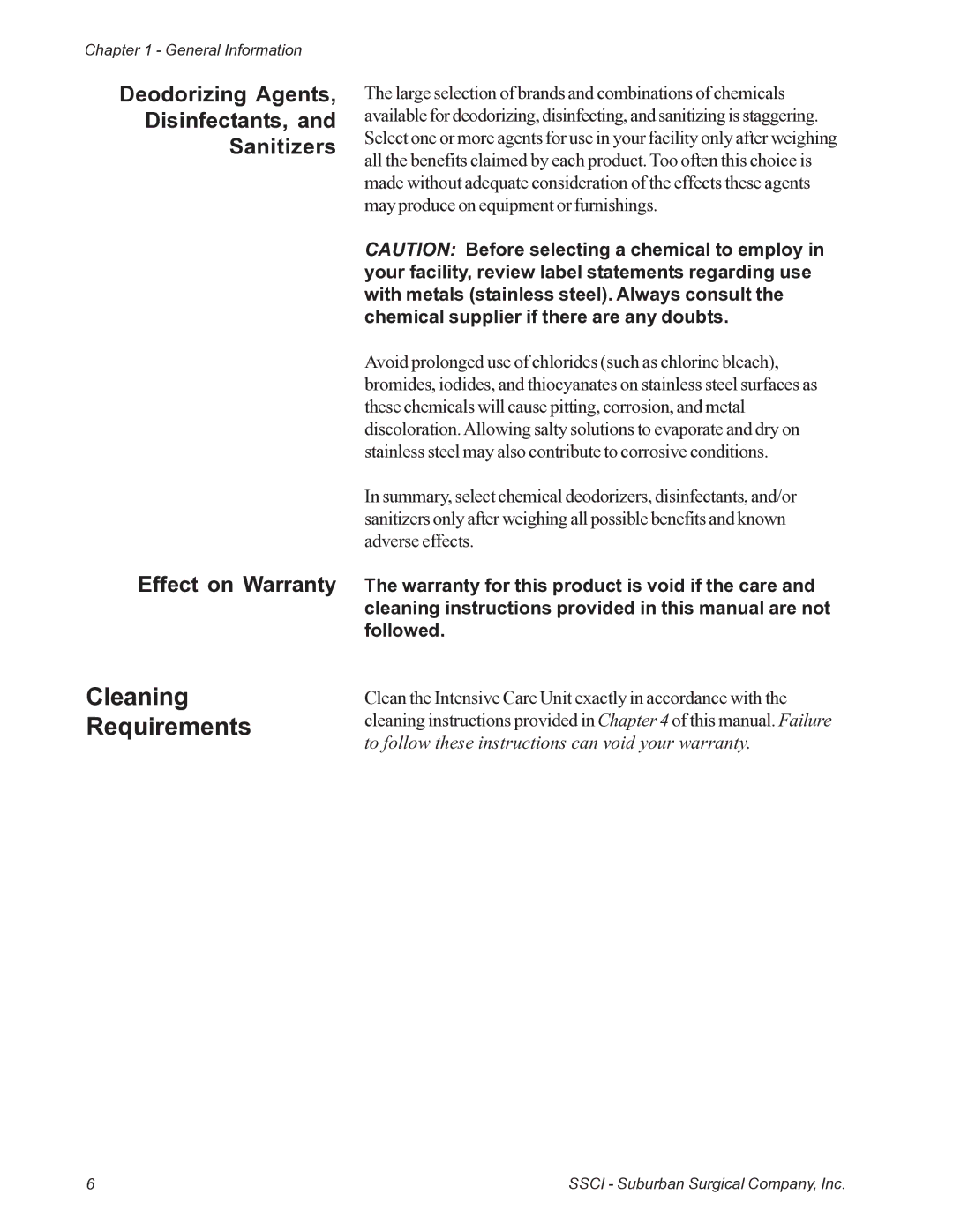 Suburban Mfg 12019-01-NGFREP manual Cleaning Requirements 