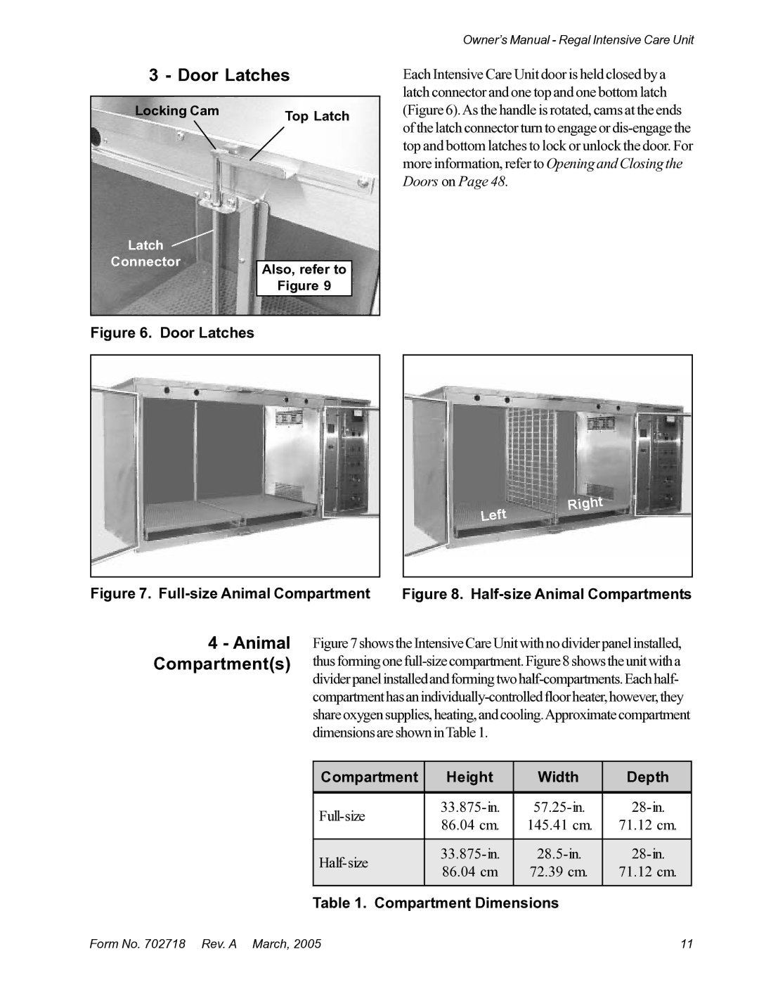 Suburban Mfg 12019-01-NGFREP Door Latches, Animal Compartments, Compartment Height Width Depth, Compartment Dimensions 