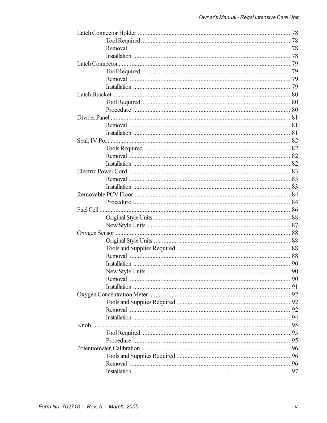 Suburban Mfg 12019-01-NGFREP manual Form No Rev. a March 