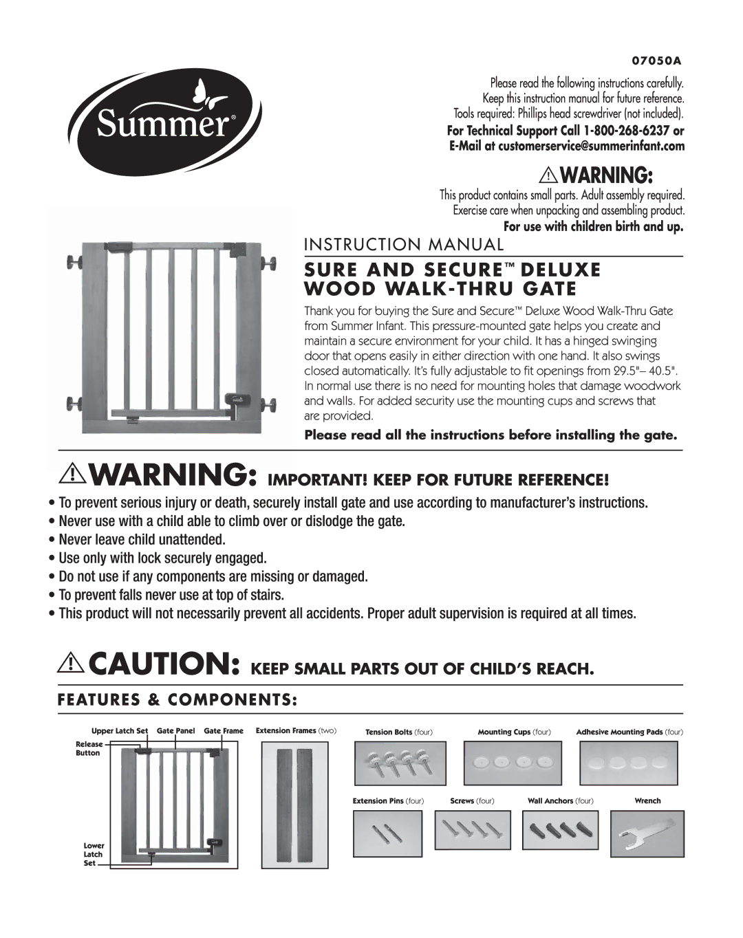 Summer Infant 07050A manual 