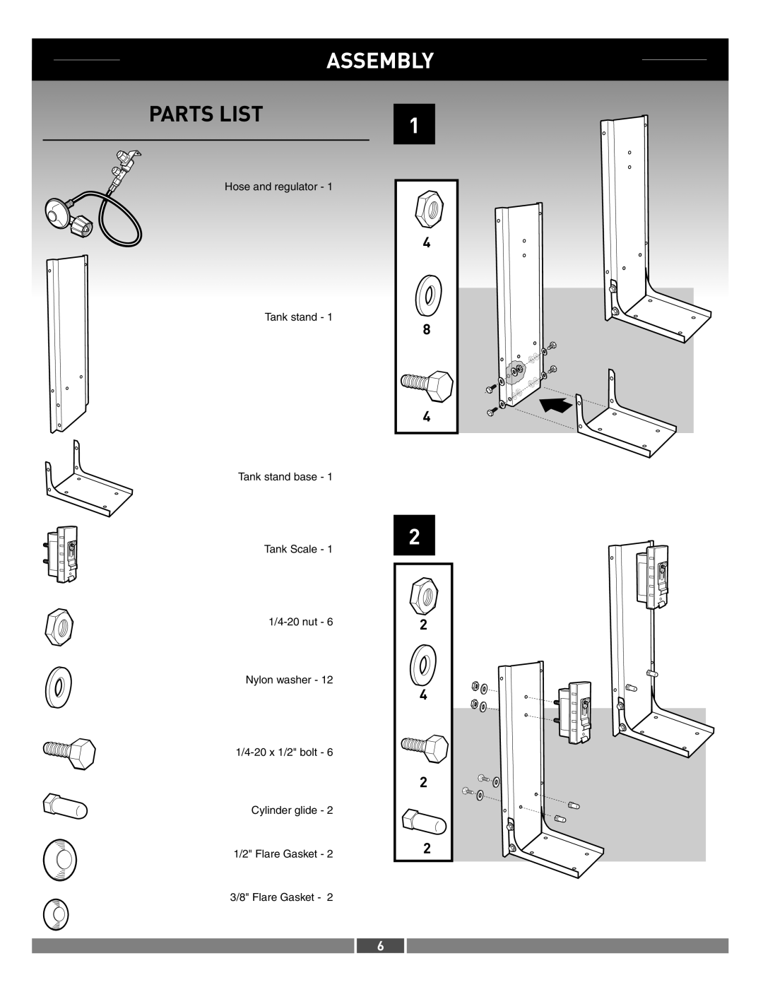 Summit 21287 manual Parts List 