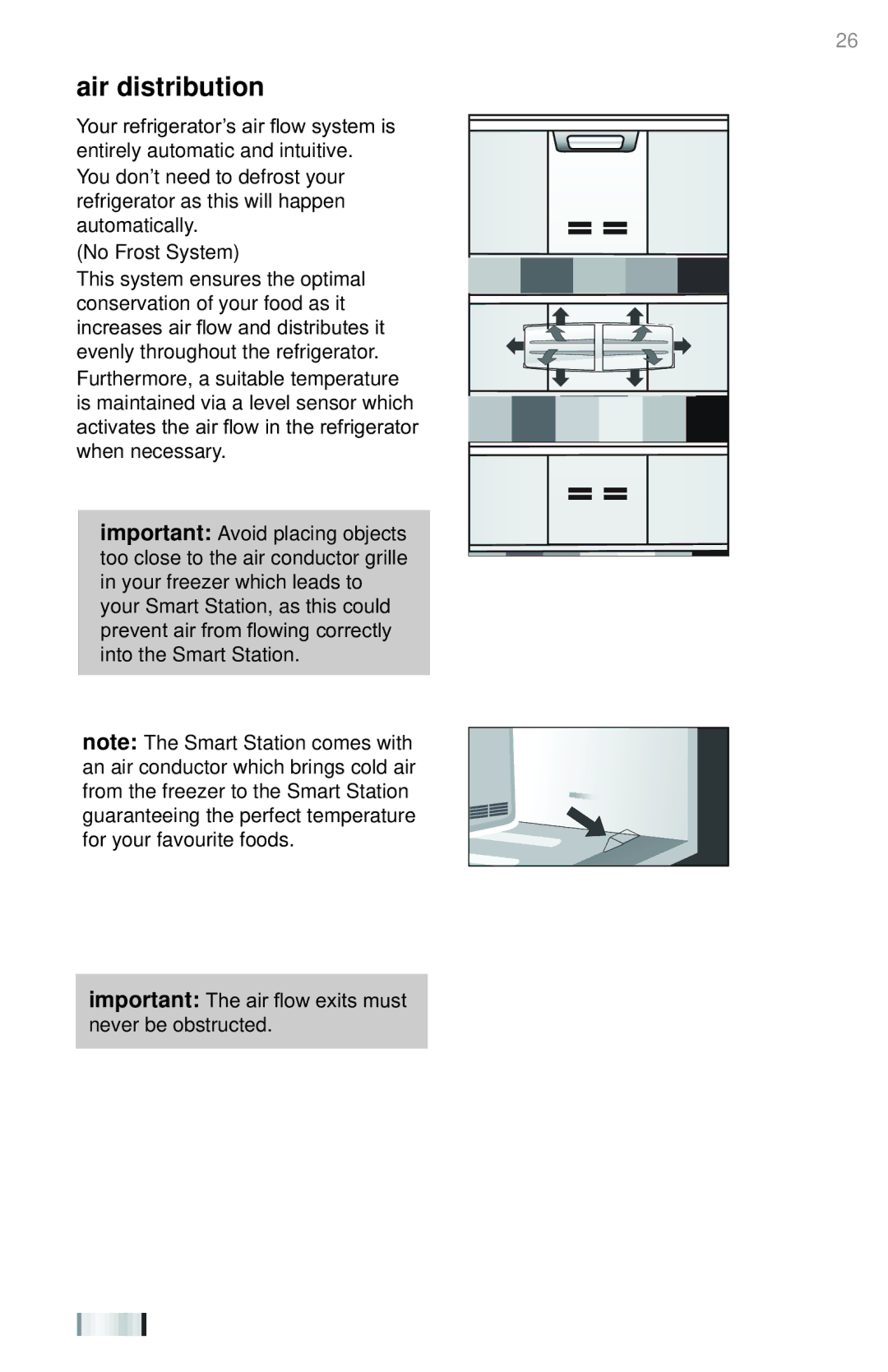 Summit 225D6783P011 manual Air distribution 