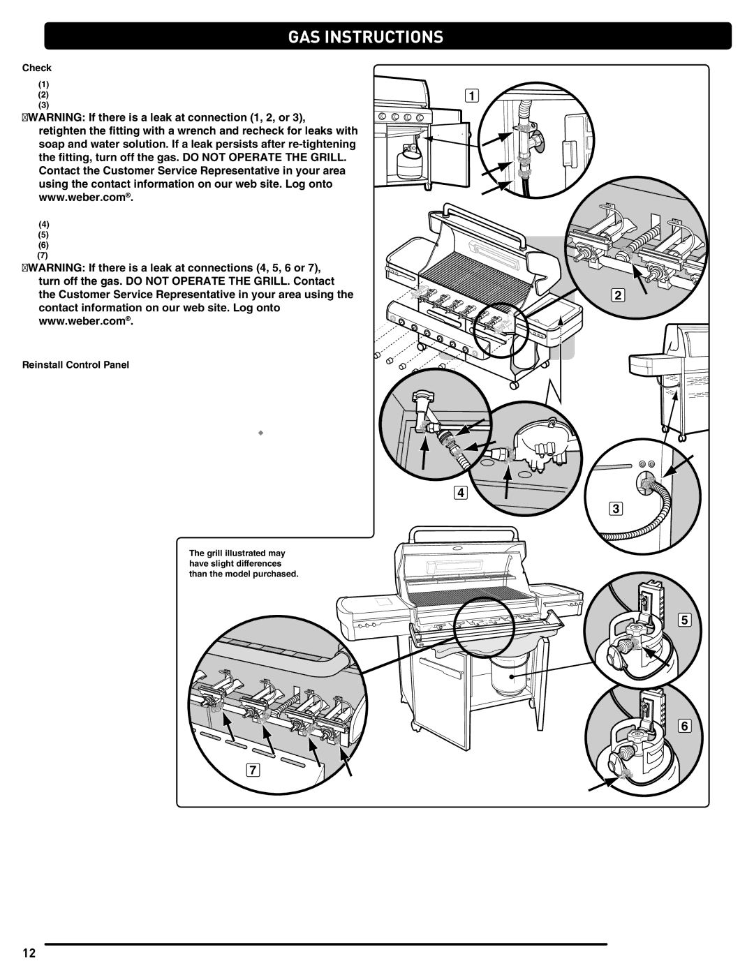 Summit 56214 manual Check, Reinstall Control Panel 