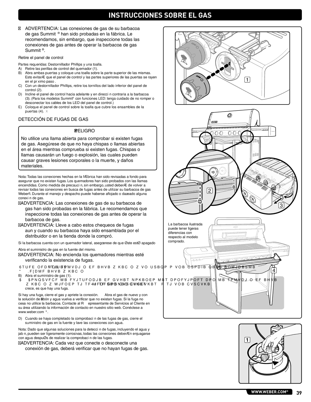 Summit 56214 manual Detección DE Fugas DE GAS, Retire el panel de control 