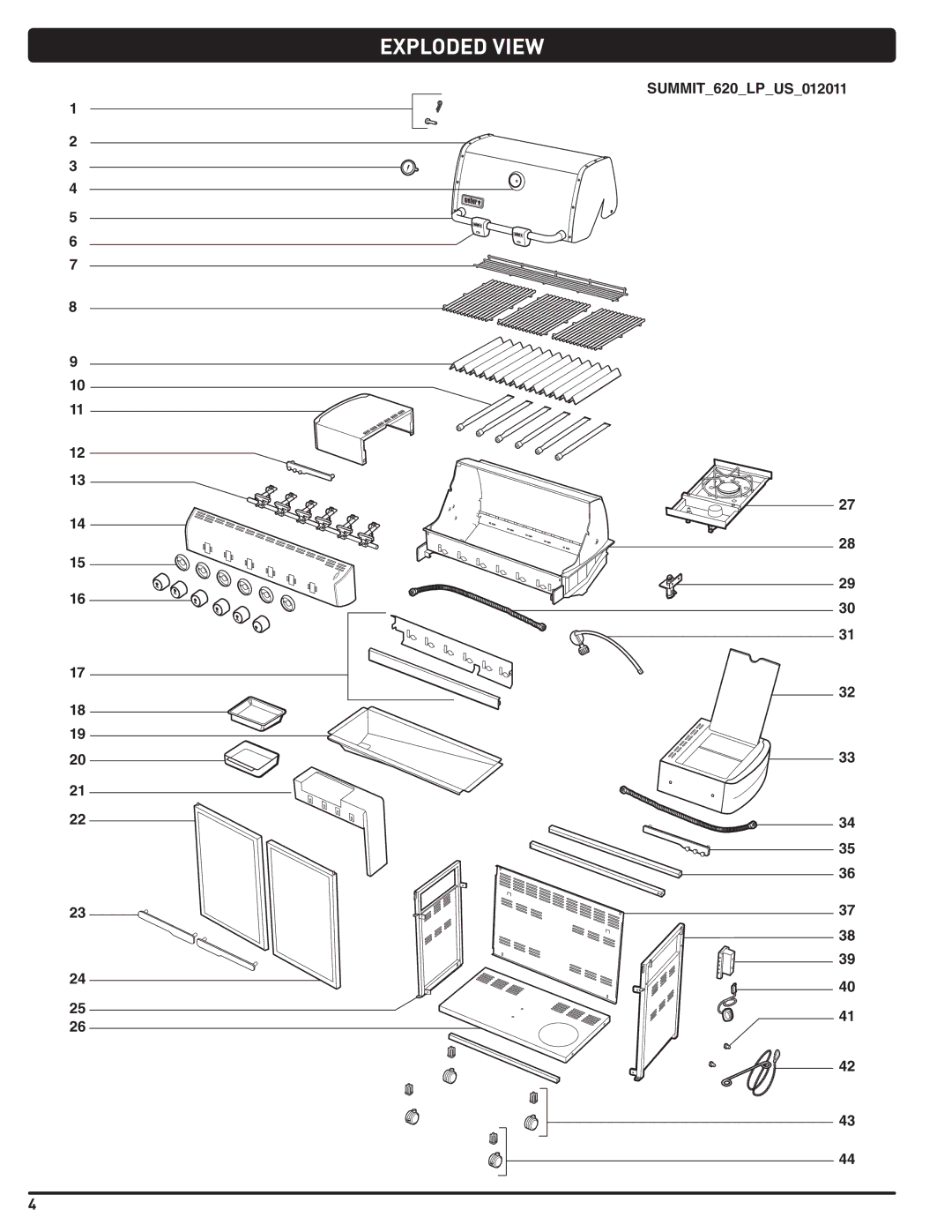 Summit 56214 manual Exploded View 