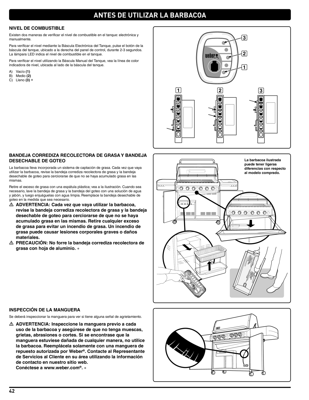 Summit 56214 manual Antes De Utilizar La Barbacoa 
